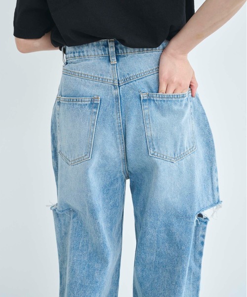 DIANTE サイドカットデニム ジーンズ デニム デニムパンツ 「XS〜Lサイズ展開」サイドカットパンツ