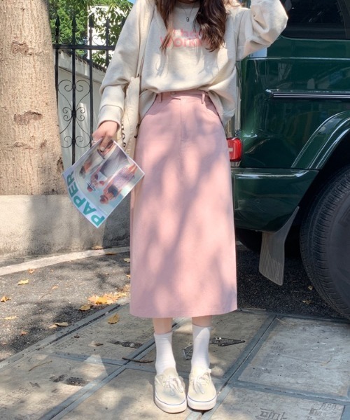 vintage プリーツ　ロング　スカート　ストレート ペアスキンプリーツロングスカート プリーツスカート プリーツ