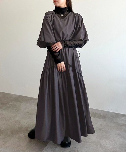 apres jour mignon（アプレジュールミニョン） ワンピース ドロスト袖