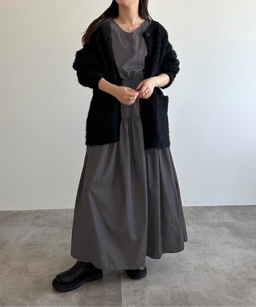 apres jour mignon（アプレジュールミニョン） ワンピース ドロスト袖