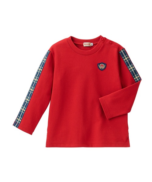 MIKI HOUSE（ミキハウス） tシャツ エンブレムワッペン長袖Tシャツ