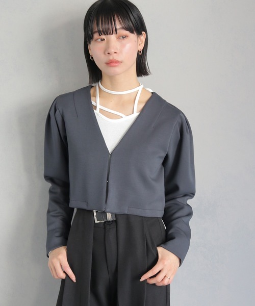 cheriella ジャケット ノーカラージャケット 「cheriella」WEB限定