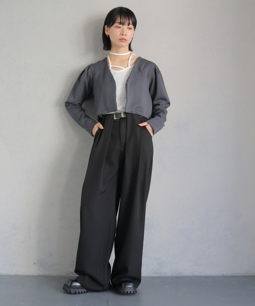 cheriella ジャケット ノーカラージャケット レディース : ZOZOTOWN