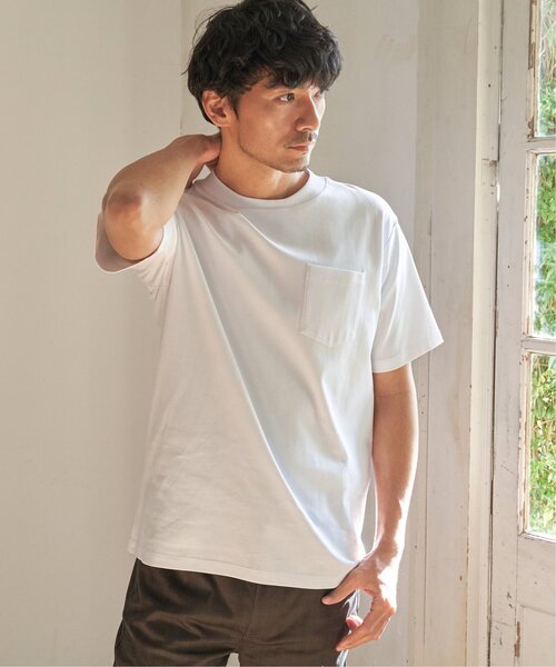 IKKA LOUNGE tシャツ ポンチクルーネックジャケットTシャツ メンズ