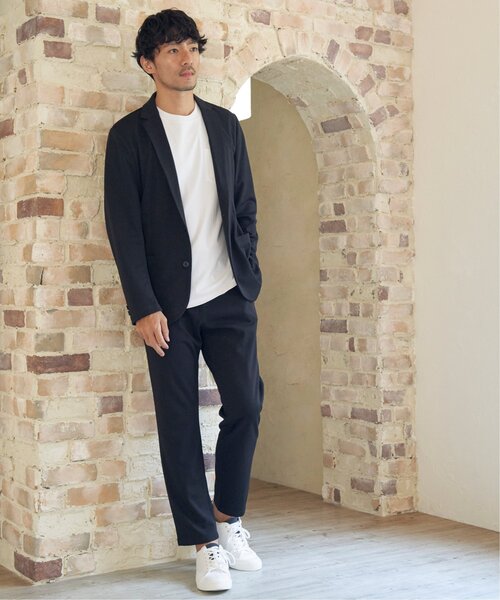 IKKA LOUNGE tシャツ ポンチクルーネックジャケットTシャツ メンズ