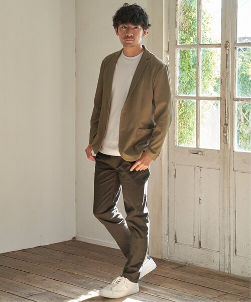 IKKA LOUNGE tシャツ ポンチクルーネックジャケットTシャツ メンズ