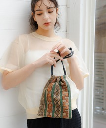 ショルダーバッグ バッグ ジャガード巾着2WAYショルダーバッグ / 105062 レディース｜ZOZOTOWN Yahoo!店