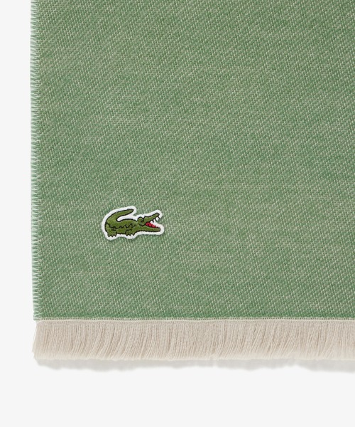 LACOSTE（ラコステ） マフラー ネームジャカードコットンストール