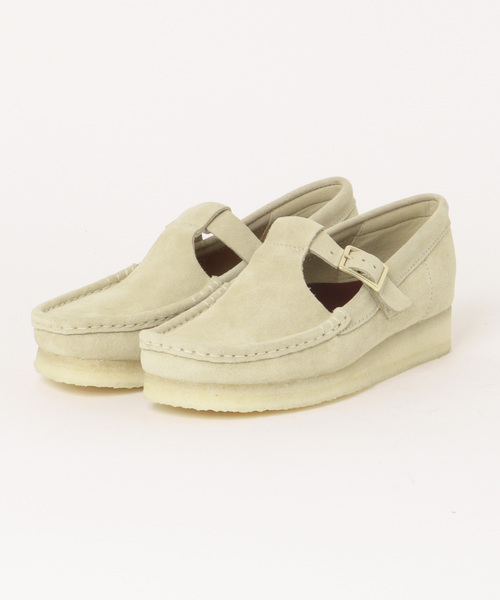Clarks デッキシューズ モカシン W WALLABEE T BAR 26175665