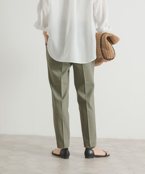 URBAN RESEARCH DOORS パンツ リネン混テーパードイージーパンツ