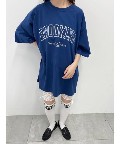 tシャツ ビッグTEE レディース WC tシャツ BROOKLYNロゴ ビッグTee レディース : ZOZOTOWN