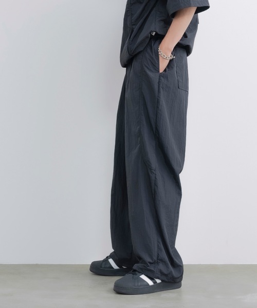 超安い tech nylon straight Wide パンツ SINSS pants ワイド / スケートボード