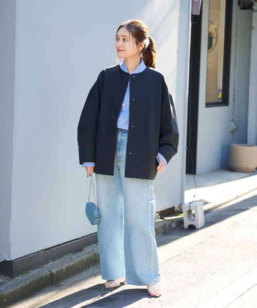 JOURNAL STANDARD グログランノーカラーコート 38 ベージュ JOURNAL STANDARD（ジャーナルスタンダード）の「グログランノー