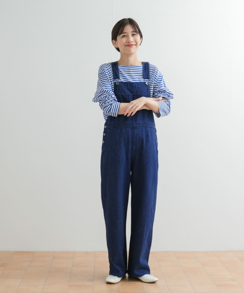 サロペット・オーバーオール・オールインワン MEDI GRUNGE DENIM ROMPERS MEDI GRUNGE DENIM WIDE ROMPERS（つなぎ/オールインワン