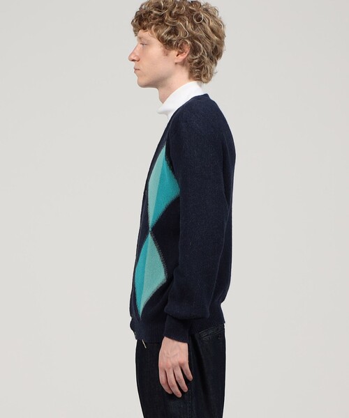 FANNI LEMMERMAYER カーディガン アルパカ Vネックカーディガン メンズ