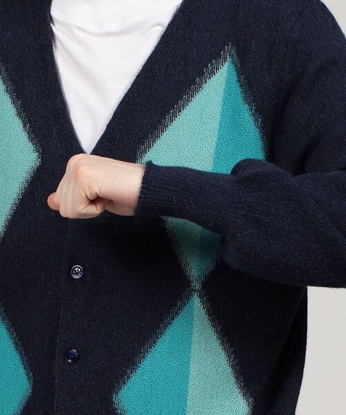 FANNI LEMMERMAYER カーディガン アルパカ Vネックカーディガン メンズ