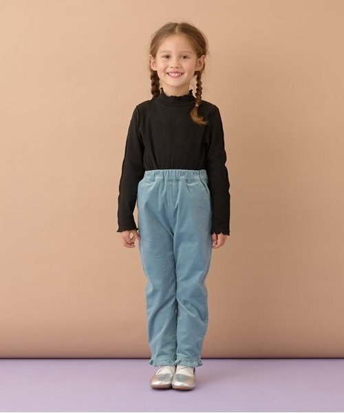 パンツ ハートポケット裾フリルコーデュロイパンツ キッズ 子供