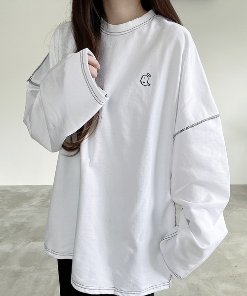 【期間限定お値下げ】 nap time クロップド刺繍Tシャツ　ホワイト Yahoo!オークション - 期間限定値下げ naptime Nissy 西島隆弘 半袖Tシ