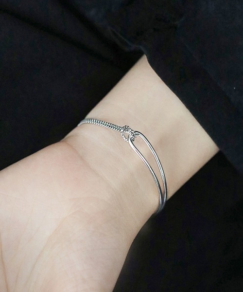 ブレスレットボックス❤︎ DiamondHearts ブレスレット ボックスチェーンダブルライン