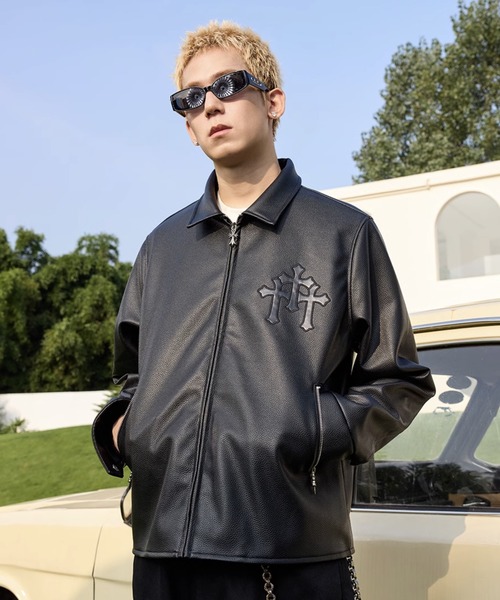 Helmut Lang ベルテッド ライダースジャケット | ブラック