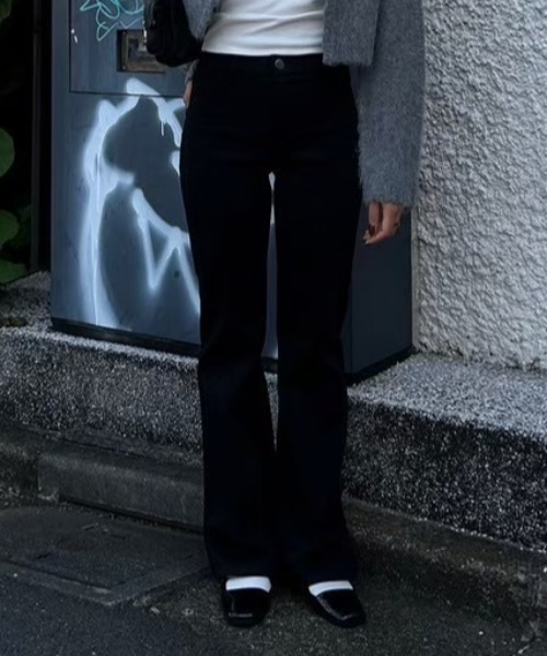 専用 アクレント　Stretch tuck flare pants フレアパンツ ストレッチタックフレアパンツ｜ACLENT（アクレント）