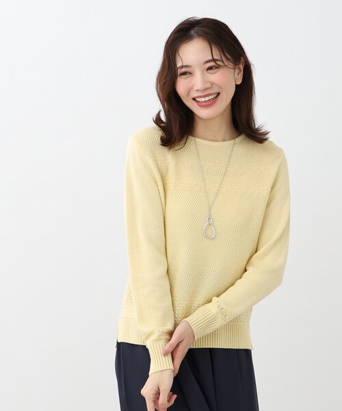 ニット セーター 「春SALE／手洗い可／すっきり細見え/コートインにおすすめ！」ラメニット レディース Reflect ニット セーター 「春SALE／手洗い可／すっきり細見え