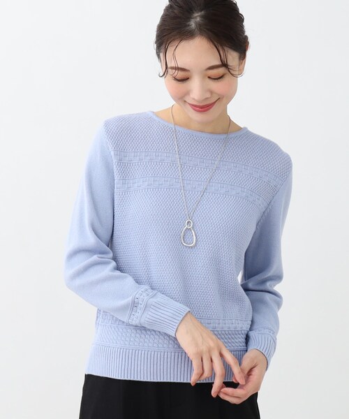ニット セーター 「春SALE／手洗い可／すっきり細見え/コートインにおすすめ！」ラメニット レディース
