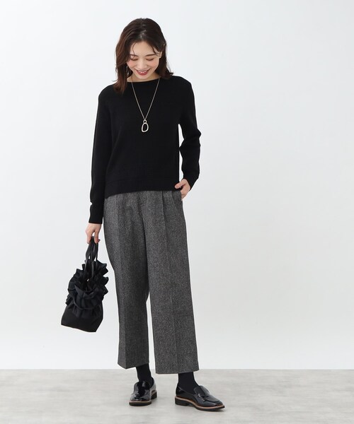 ニット セーター 「春SALE／手洗い可／すっきり細見え/コートインにおすすめ！」ラメニット レディース Reflect ニット セーター 「春SALE／手洗い可／すっきり細見え