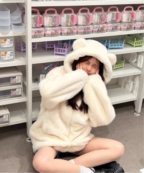 WEGO（ウィゴー） ブルゾン アウター WEGO/モコモコくまちゃんファー
