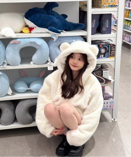 WEGO（ウィゴー） ブルゾン アウター WEGO/モコモコくまちゃんファー
