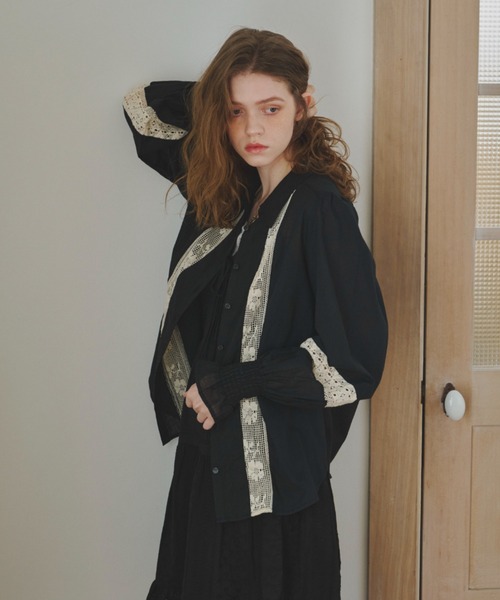 ブラウス シャツ bohemian cotton lace blouse／コットンレース