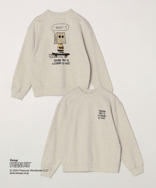 PEANUTS トレーナー SHIPS any: SNOOPY コラボ カルチャー