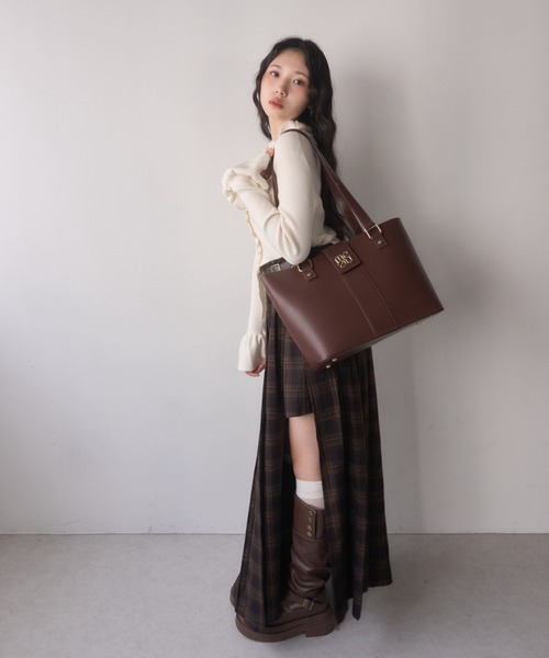 mellowneon（メロウネオン） トートバッグ 2wayA4ロゴベルトバッグ