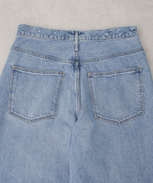 ジーンズ デニム デニムパンツ upper hights/THE GARNET ハイライズワイドテーパード デニム レディース_12