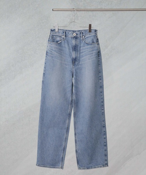 ジーンズ デニム デニムパンツ upper hights/THE GARNET ハイライズワイドテーパード デニム レディース_14