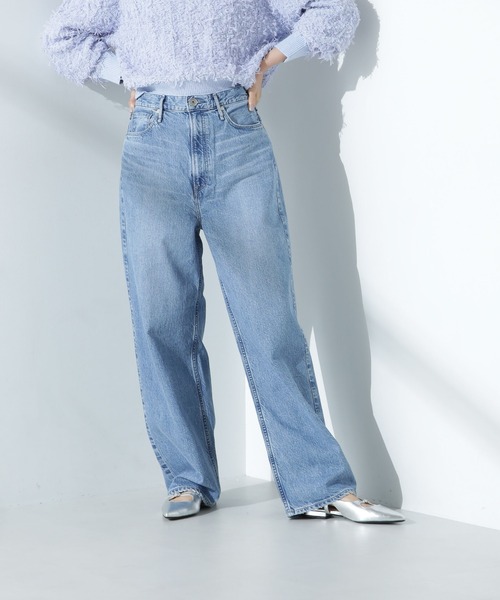 ジーンズ デニム デニムパンツ upper hights/THE GARNET ハイライズワイドテーパード デニム レディース_2