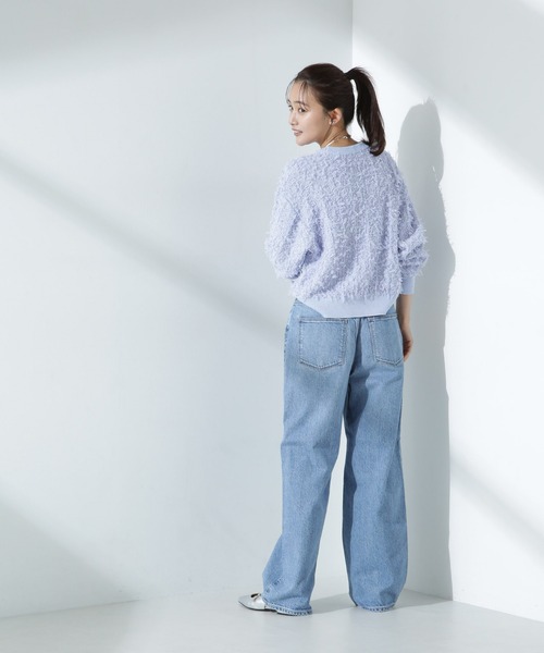 ジーンズ デニム デニムパンツ upper hights/THE GARNET ハイライズワイドテーパード デニム レディース_4
