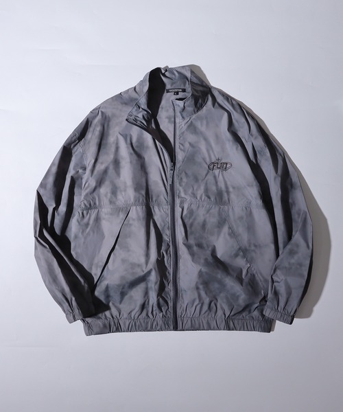 SUGGESTION ナイロンジャケット Nylon switching full zip blouson