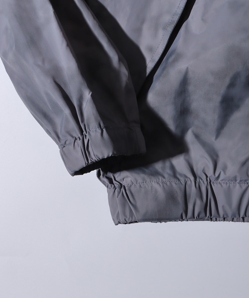 SUGGESTION ナイロンジャケット Nylon switching full zip blouson