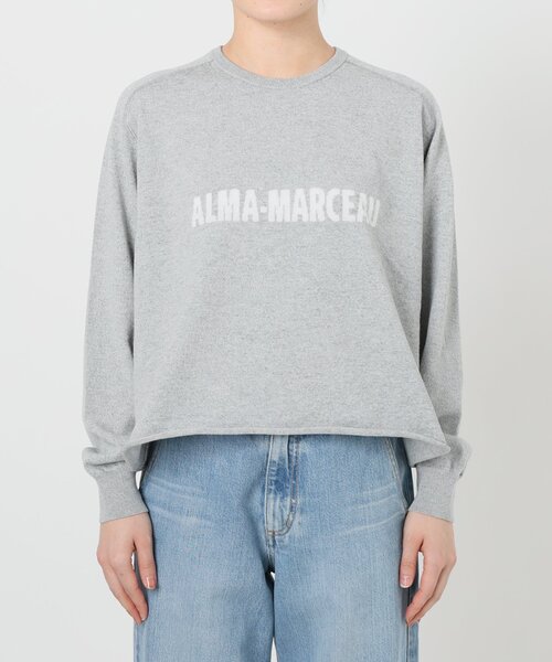 IENA ニット セーター LEVITAコットン ロゴニット レディース
