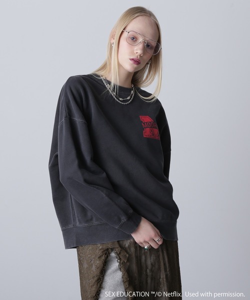 トレーナー スウェット Netflix Series ‘SEX EDUCATION’ × ROSE BUD/MOORDALE PRINT PULLOV