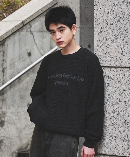 kutir（クティール） セーター ニット SPRAY FRONT DESIGN KNIT