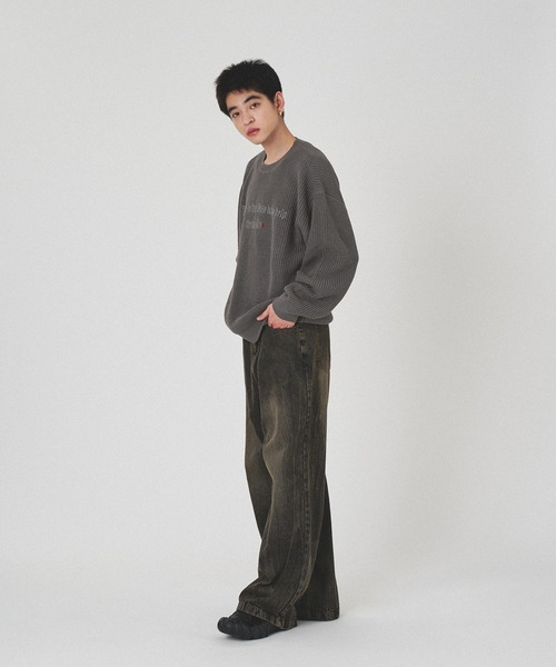 kutir（クティール） セーター ニット SPRAY FRONT DESIGN KNIT