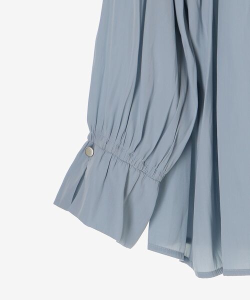 ブラウス シャツ パウダーサテンフロントシャーリングブラウス レディース le.coeur blanc ブラウス シャツ パウダーサテンフロント