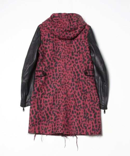 DIESEL ディーゼル☆L-LEO レオパードダッフルコート☆S 日本M DIESEL（ディーゼル） ダッフルコート - レッド レディース : ZOZOTOWN