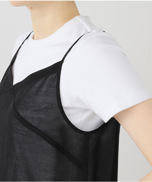 ユニオンランチ　ブラックキャミソールワンピース IENA ワンピース UNION LAUNCH/ユニオンランチ CAMISOLE DRESS