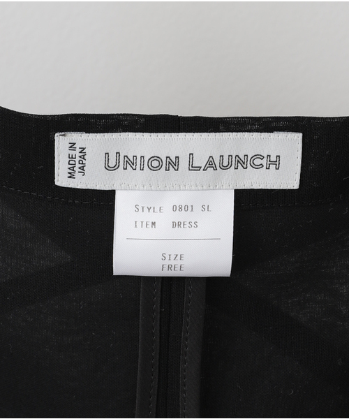 ユニオンランチ　ブラックキャミソールワンピース IENA ワンピース UNION LAUNCH/ユニオンランチ CAMISOLE DRESS
