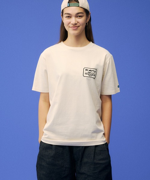 売れ筋商品|||カブー カットソー トップス レディース Wren Shirt - Women's Ground Cover KAVU tシャツ KAVU/カブー Engeered Patch Tee/エンジニアード