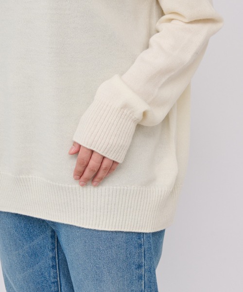 「RIVE DROITE」 タートルネックニット FREE オフホワイト レディース_画像2