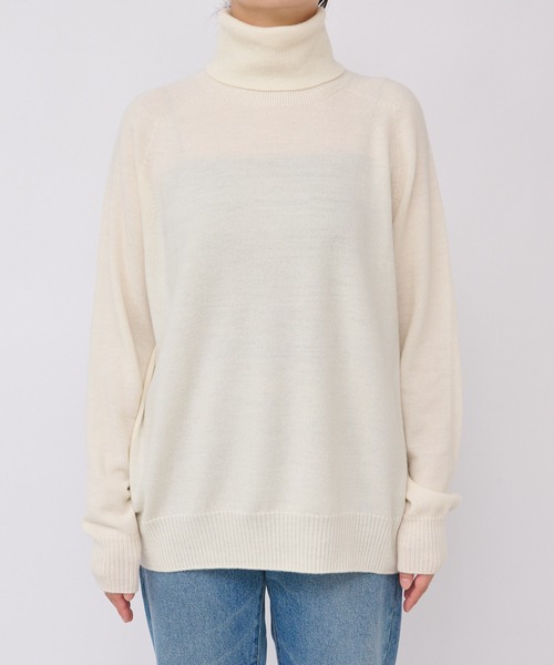 「RIVE DROITE」 タートルネックニット FREE オフホワイト レディース_画像8